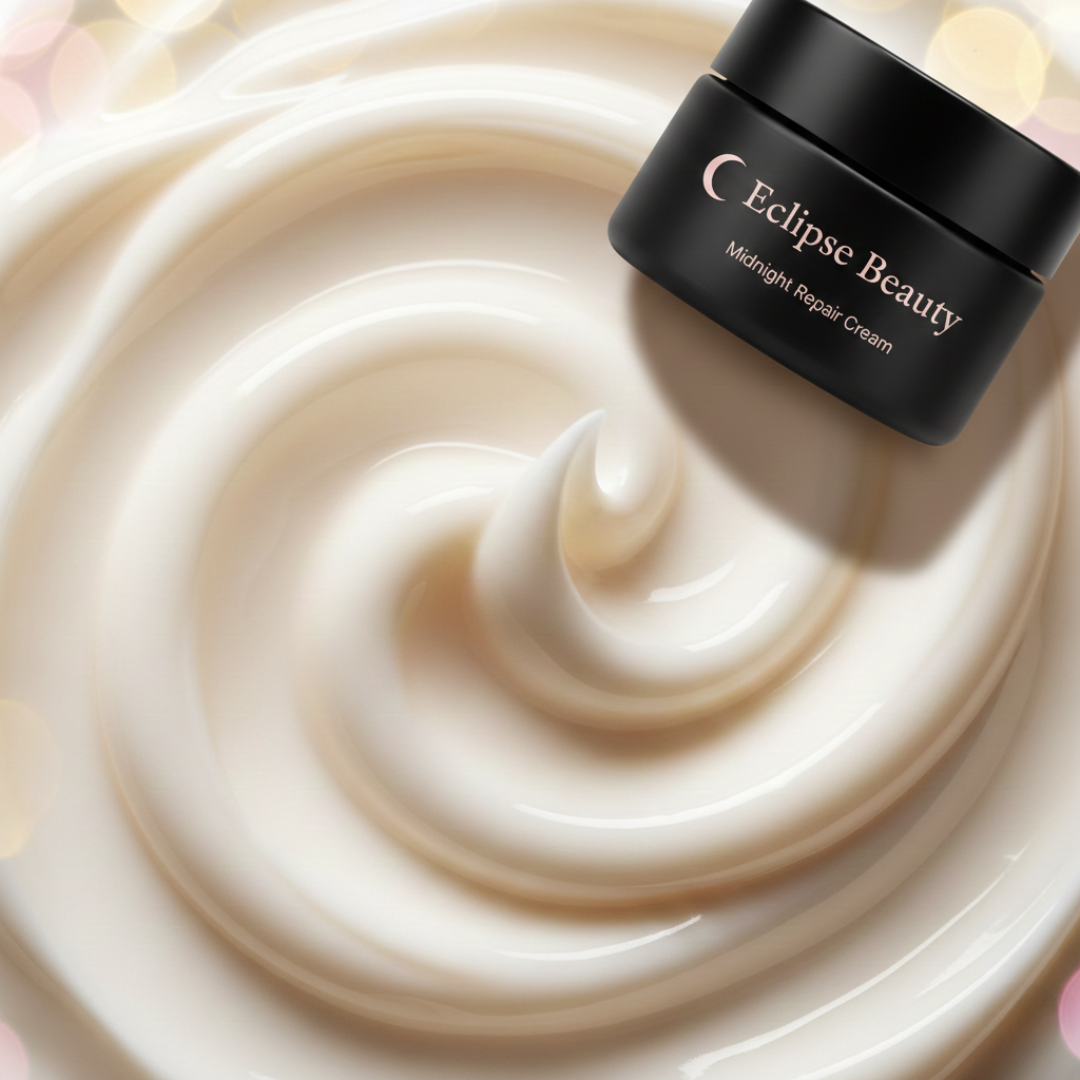 Eclipse Beauty cream jar with whipped cream texture